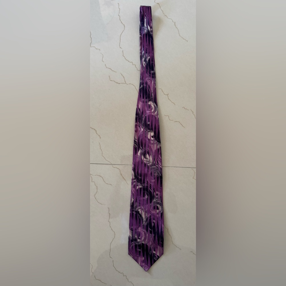 Tino Cosma Silk Purple Tie
